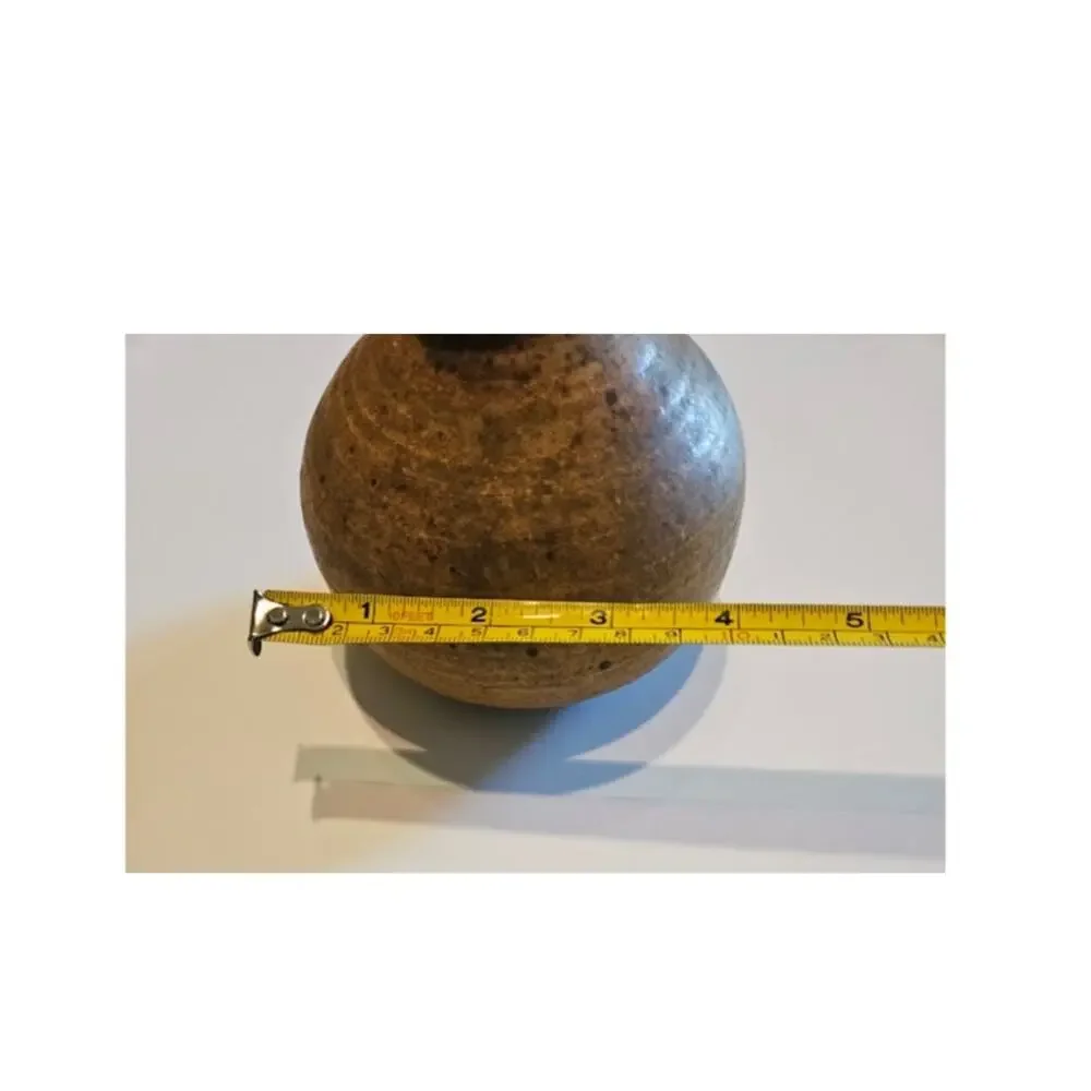 Rustic, earthy glazed, hand thrown Ceramic Pottery Vase 5
